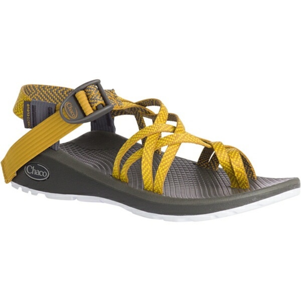 CHACO Z Cloud X/2 Sandal - Women's Mustard and Gray Strappy Size 9 - Picture 2 of 10